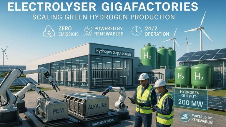 Electrolyser Gigafactories: Scaling Green Hydrogen Production