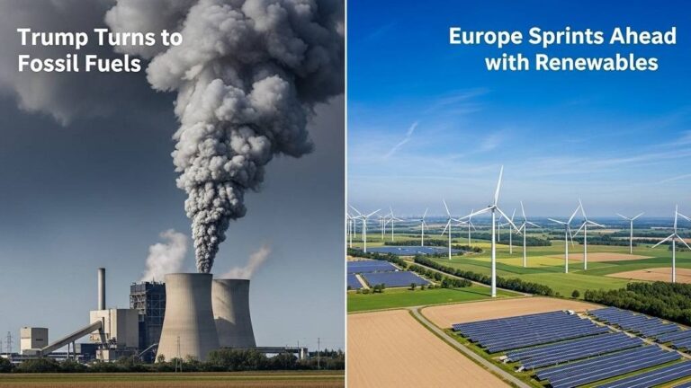 Trump on Fossil Fuels, Europe Ahead in Clean Power