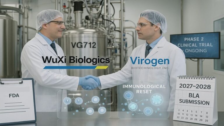 WuXi Biologics and Virogen Bio partner to advance VG712