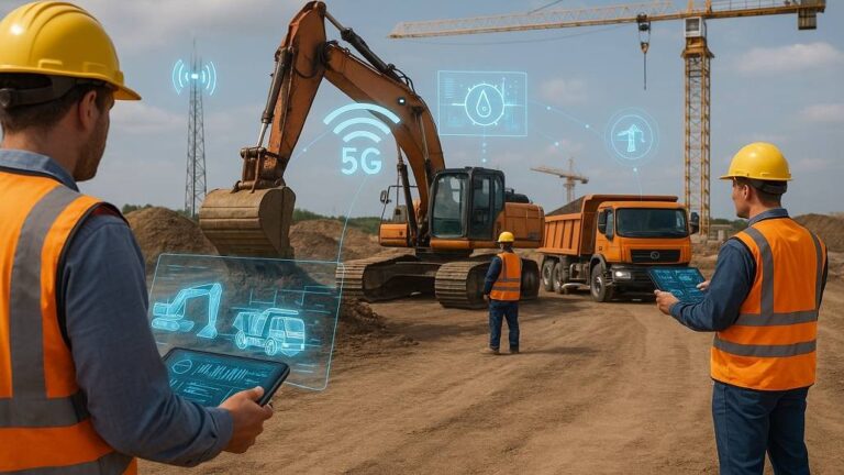 5G-Enabled Construction Fleets: Sync, Safety & Efficiency