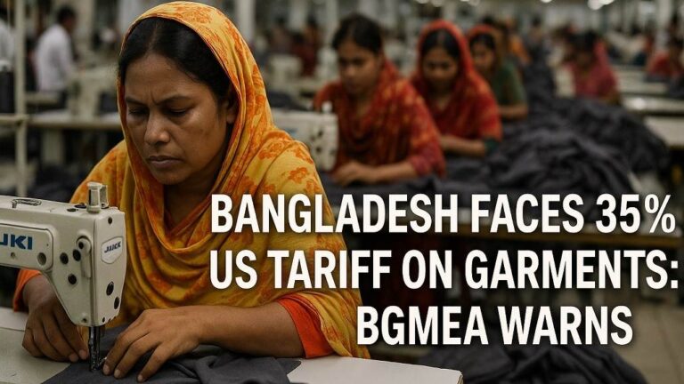 Bangladesh Faces 35% US Tariff on Garments: BGMEA Warns