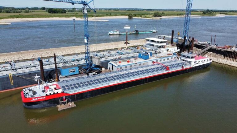 First-Ever Hybrid Solar Powered Inland Vessel: Blue Marlin
