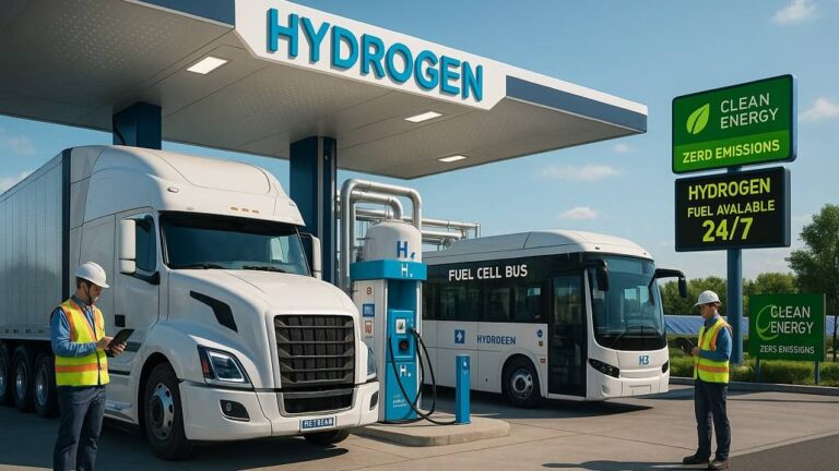 Hydrogen Refueling Stations Scaling Up Heavy-Duty Transport