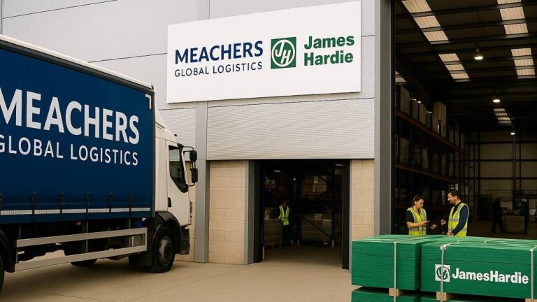 Meachers Global Logistics Expands Deal with James Hardie