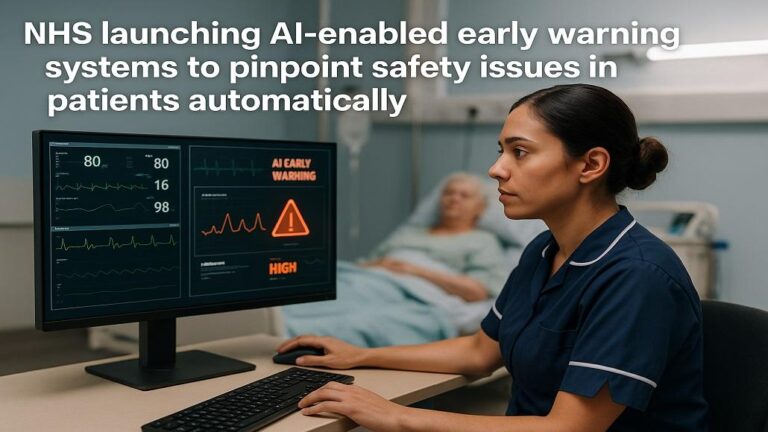 NHS to Come Up with AI-Enabled Early Warning Systems