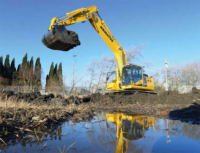 Komatsu PC240 crawler excavator