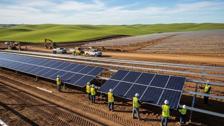 Kowhai Park Solar Farm Hits Golden Row Milestone in NZ