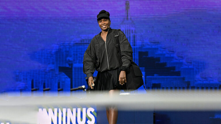 Venus Williams debuts custom LUAR x Woolmark Merino Wool performance kit at the 2025 US Open