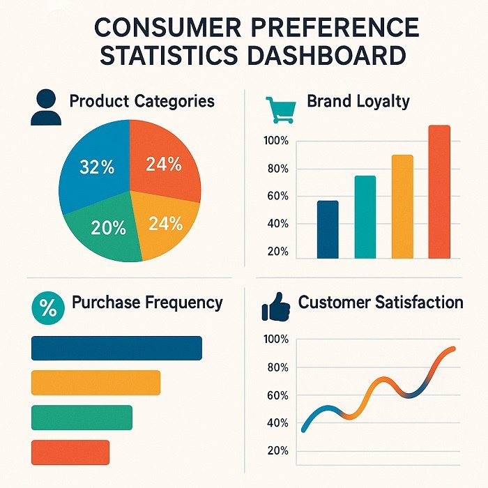 Consumer preference statistics dashboard