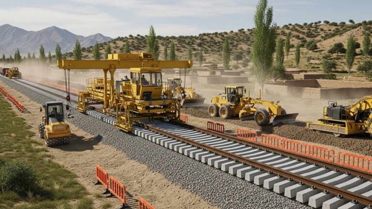 Construction Progress by Afghanistan in Herat–Khawf Railway