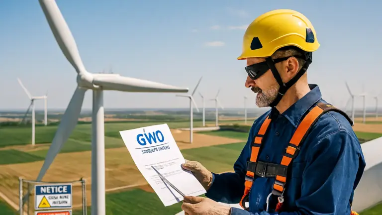 How GWO certification and certificates support safety in renewable energy