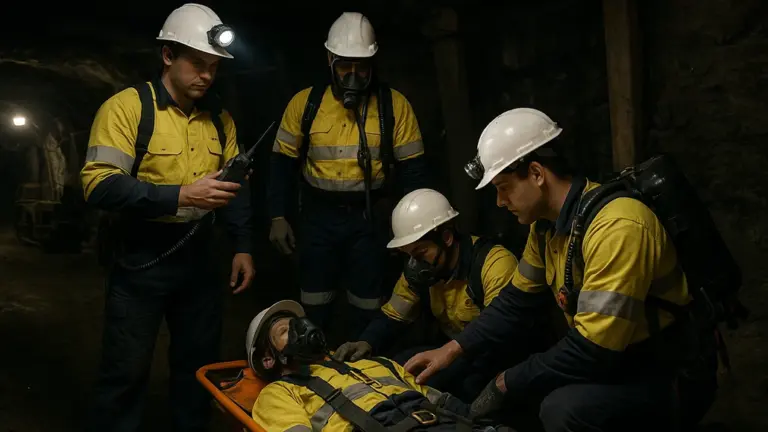 Safe mining with confined space rescue training