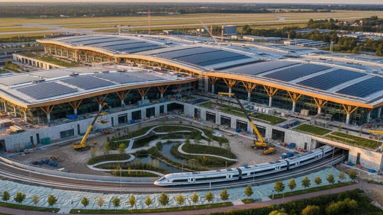 Carbon Accounting for Low-Emission Terminal Construction
