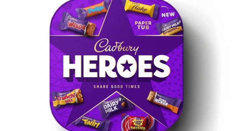 Mondelez, DS Smith Collab to Trial Cadbury Heroes Paper Tubs