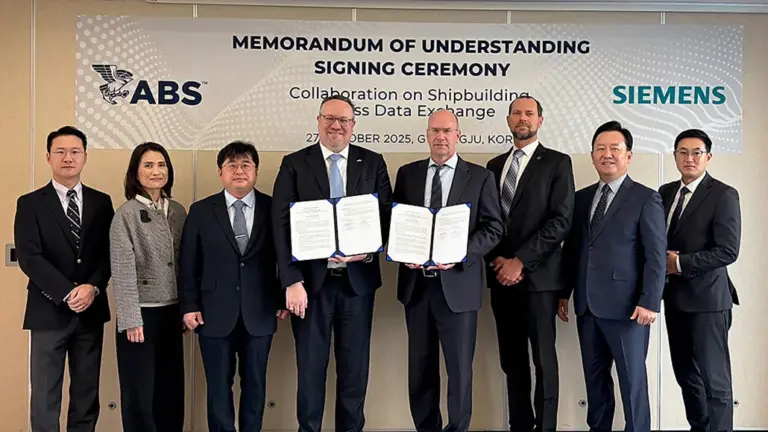 ABS and Siemens Sign MOU to Drive Maritime Digitalisation