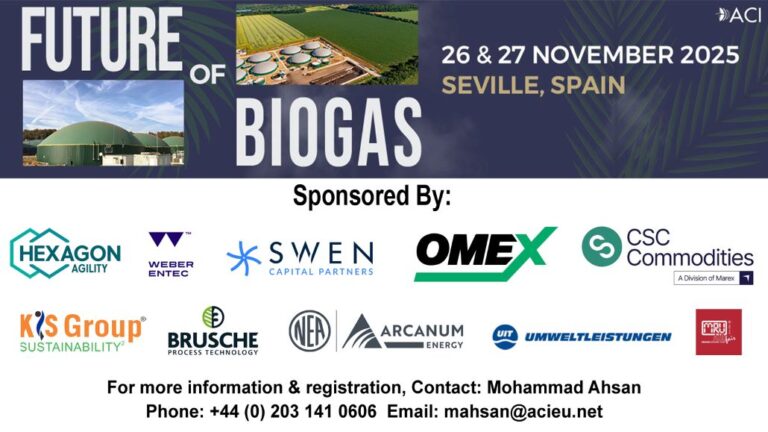10th Edition of the Future of Biogas Europe Summit in Seville