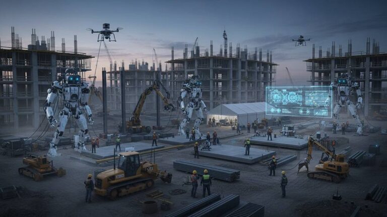 Human Machine Collaboration on Modern Construction Sites