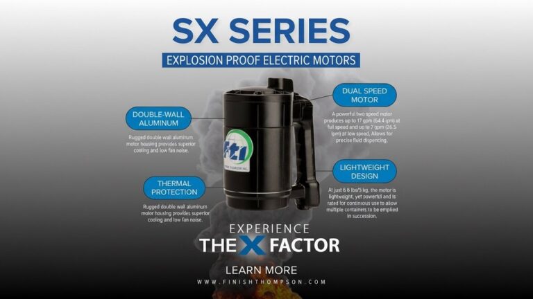Finish Thompson Launches SX Series Explosion-Proof Electric Motor