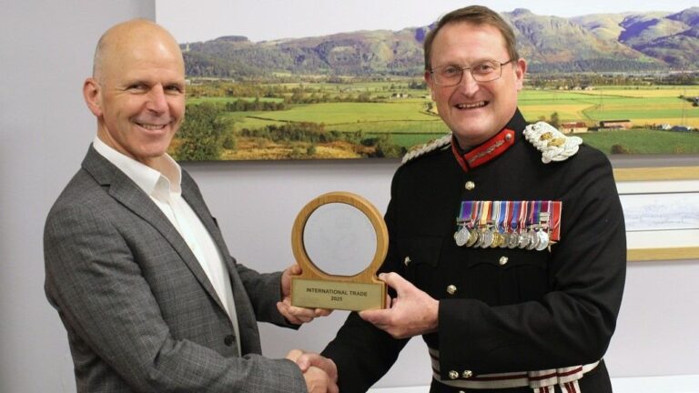 Symbiosis Formally Presented with Prestigious King’s Award by Lord Lieutenant of Stirling and Falkirk