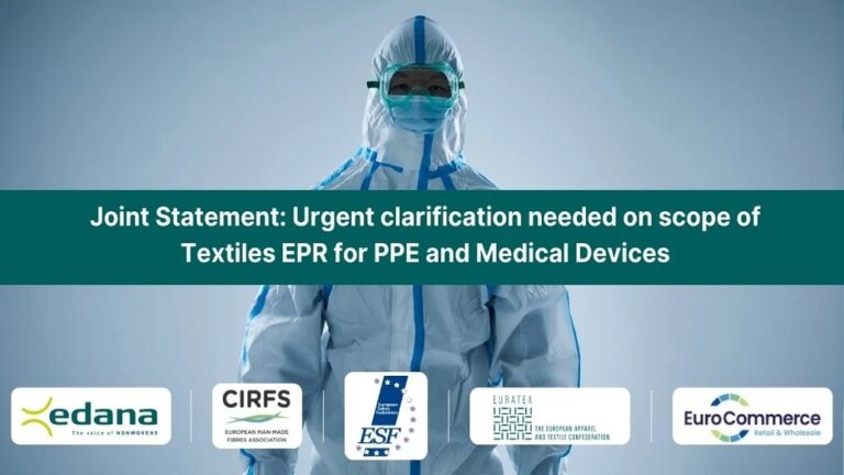 EDANA Addresses PPE Issues in Textile EPR Directive