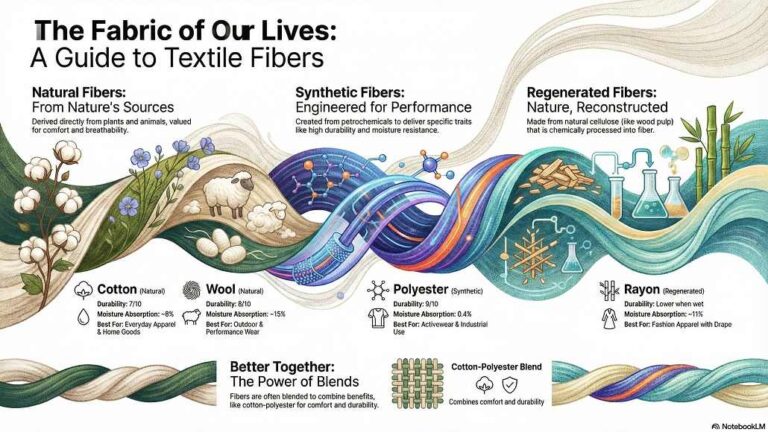 Textile Fiber Types: Complete Guide to Natural, Synthetic, and Regenerated Fibers