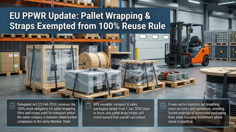 EU Scales Back 100% Reuse Mandate for Pallet Wrapping Rule
