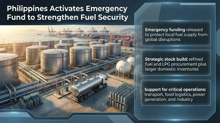 Philippines Activates $333 Million Emergency Fund for Fuel