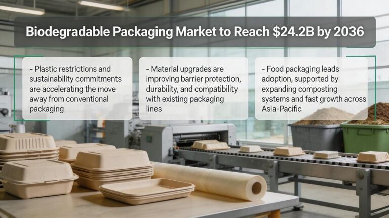 Biodegradable Packaging Market Size to Reach $24.2B by 2036
