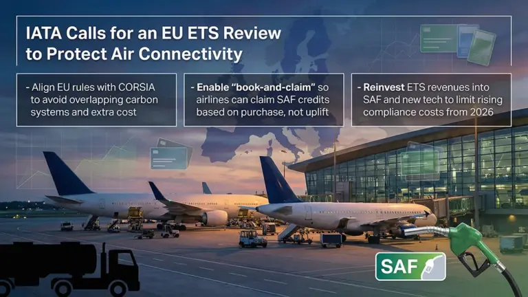 IATA Urges EU ETS Review to Boost European Aviation Industry