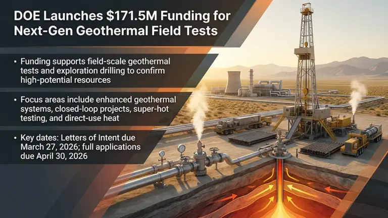 DOE Unveils $171.5M Push for Next-Gen Geothermal Field Tests