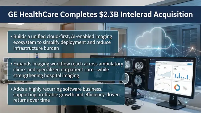 GE HealthCare Completes $2.3B Intelerad Acquisition Deal
