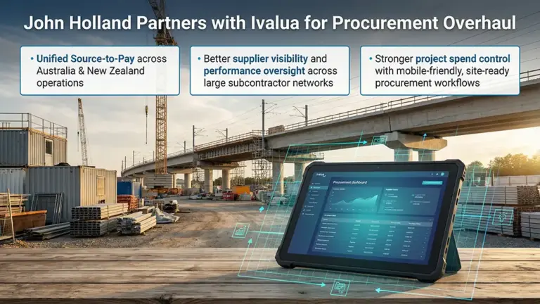 John Holland Selects Ivalua for Construction Procurement