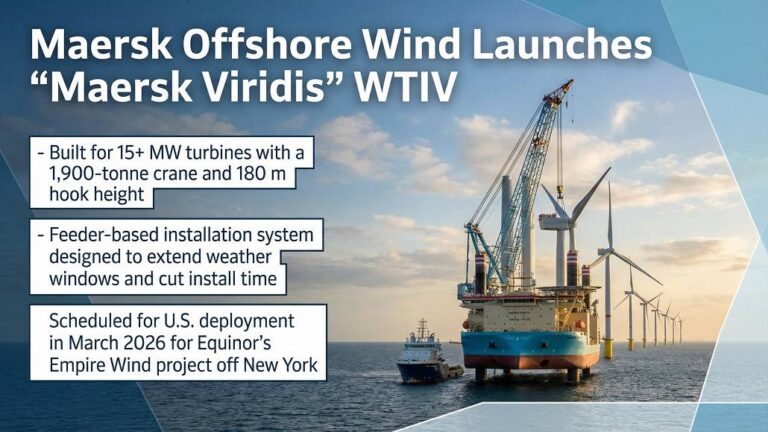 Maersk Viridis WTIV Enters Offshore Wind Installation Fleet