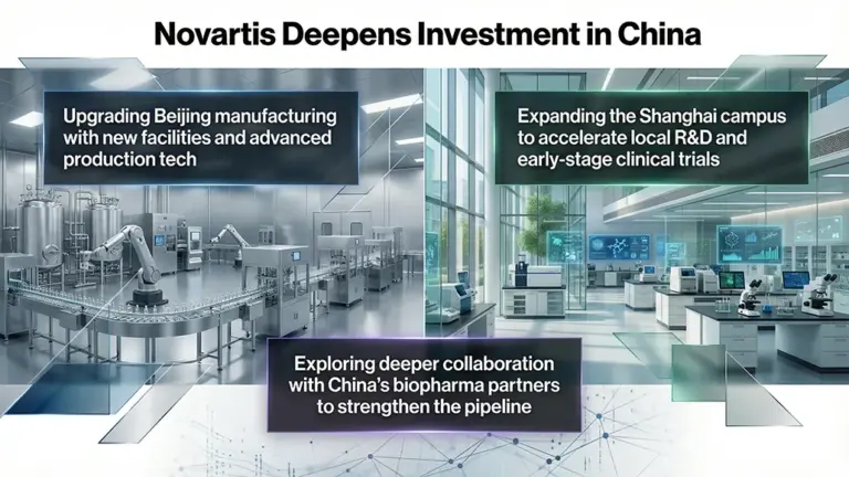 Novartis China Investment Expands R&D and Manufacturing