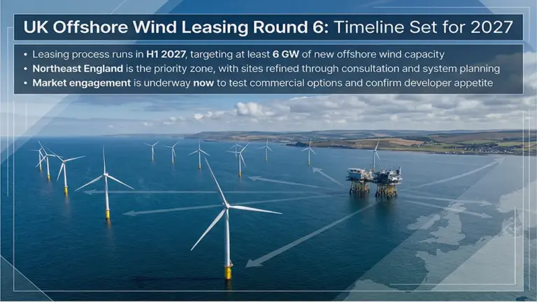 Crown Estate Sets UK Offshore Wind Leasing Round 6 Timeline