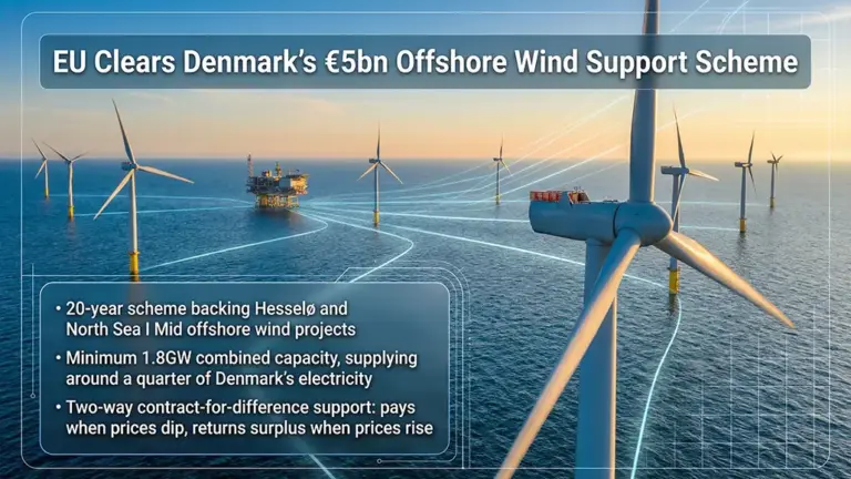 EC Approves Offshore Wind Scheme Backing Denmark Wind Farms