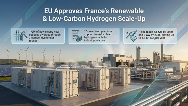 France Wins EU Approval for Renewable Hydrogen Aid Scheme