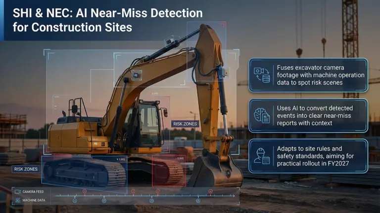 SHI and NEC Develop AI System to Improve Construction Safety