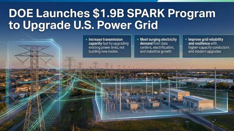 DOE Launches $1.9B SPARK Program to Upgrade US Power Grid