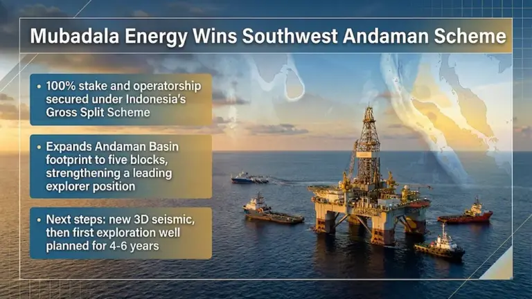 Mubadala Energy Wins Southwest Andaman Exploration Block