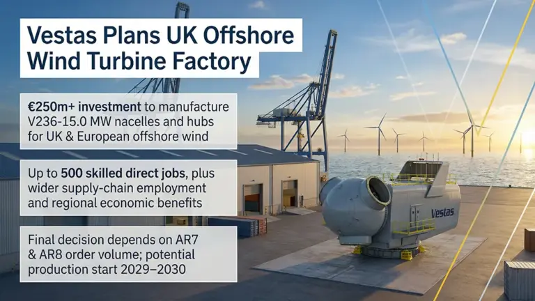Vestas Plans Offshore Wind Turbine Facility in Scotland