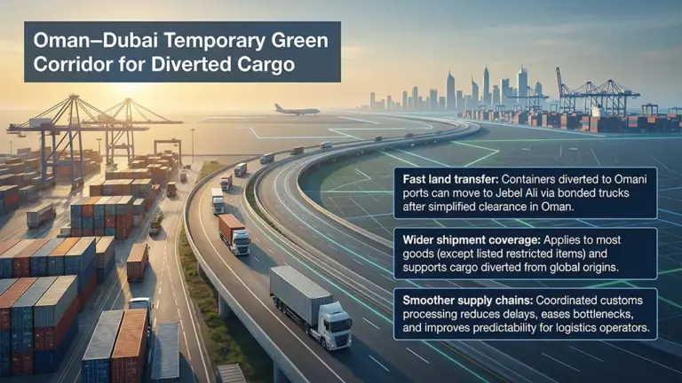 UAE, Oman Approve Green Corridor to Boost Regional Trade