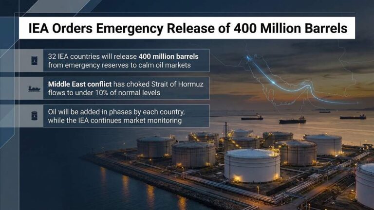 IEA Announces Largest Oil Stock Release Amid Mideast War