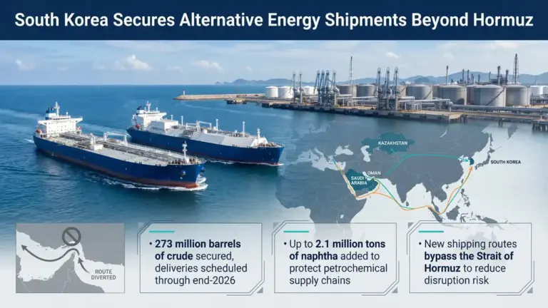 S Korea Secures 273 Mn Barrels of Crude to Stabilize Supply