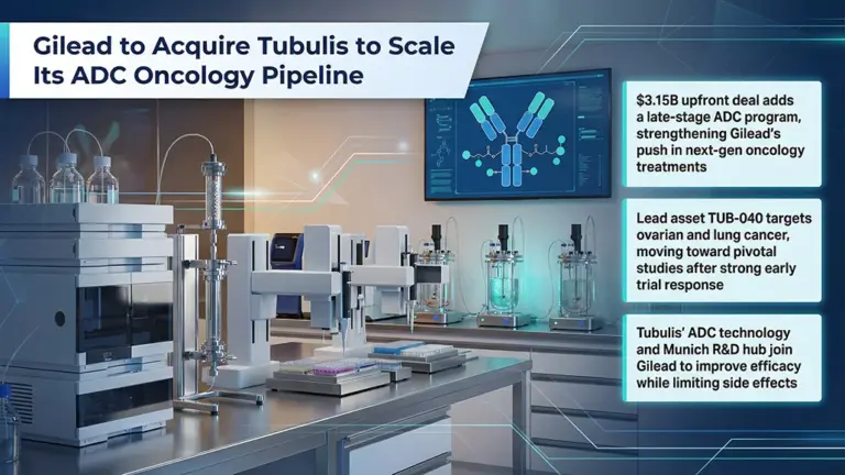 Gilead Advances ADC Pipeline Expansion with $3B Tubulis Deal