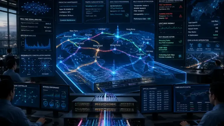 AI Driven Optical Networks Enhancing Data Performance