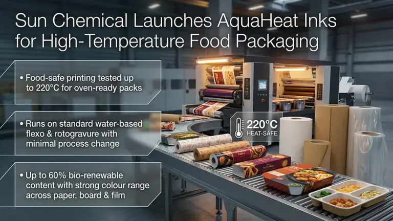 Sun Chemical Launches AquaHeat Ink Range for Food Packaging