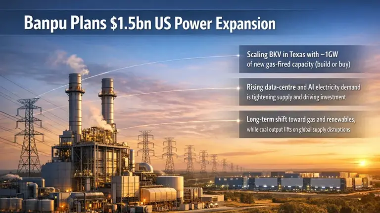 Banpu US Expansion Drives $1.5bn Push into Gas Power Market