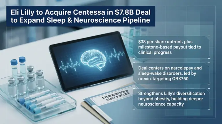 Eli Lilly to Acquire Centessa Pharmaceuticals in $7.8B Deal