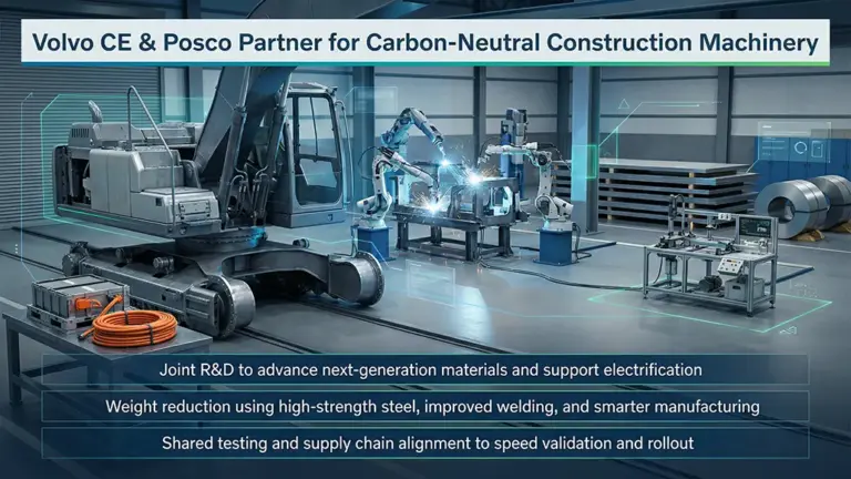 Volvo CE, Posco MoU Drives Construction Materials Innovation